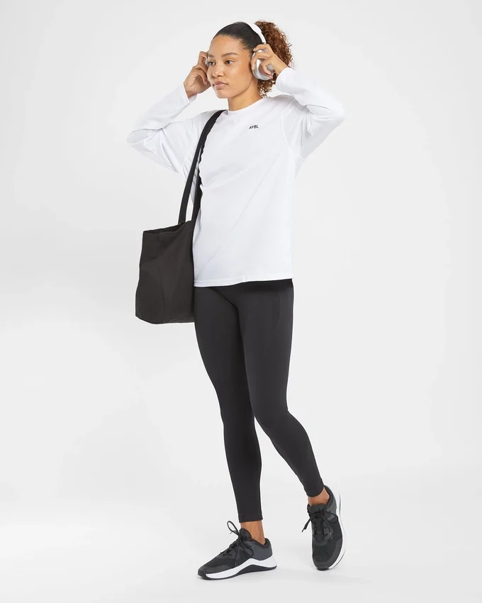 T-shirt oversize à manches longues Essential