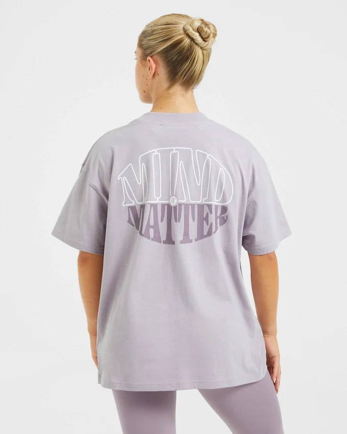 T-shirt oversize « Mind Over Matter »