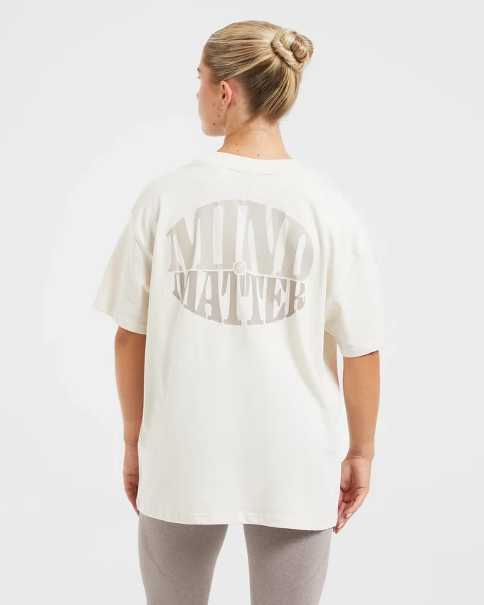 T-shirt oversize « Mind Over Matter »