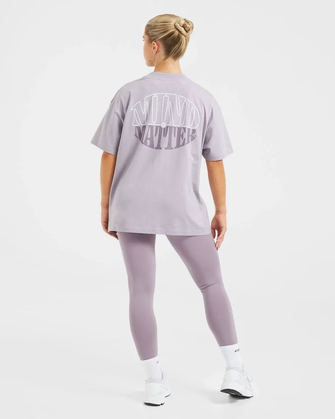 T-shirt oversize « Mind Over Matter »
