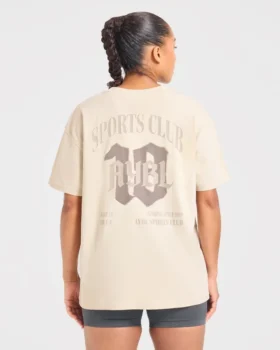 T-shirt oversize « Sports Club Gothic »