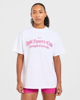T-shirt oversize « Sports Club Gothic »