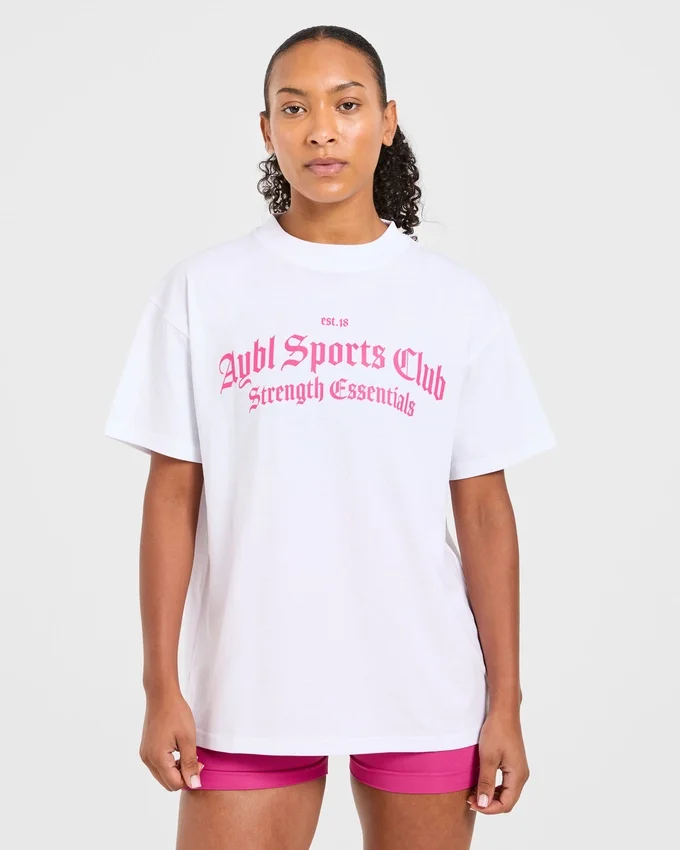 T-shirt oversize « Sports Club Gothic »