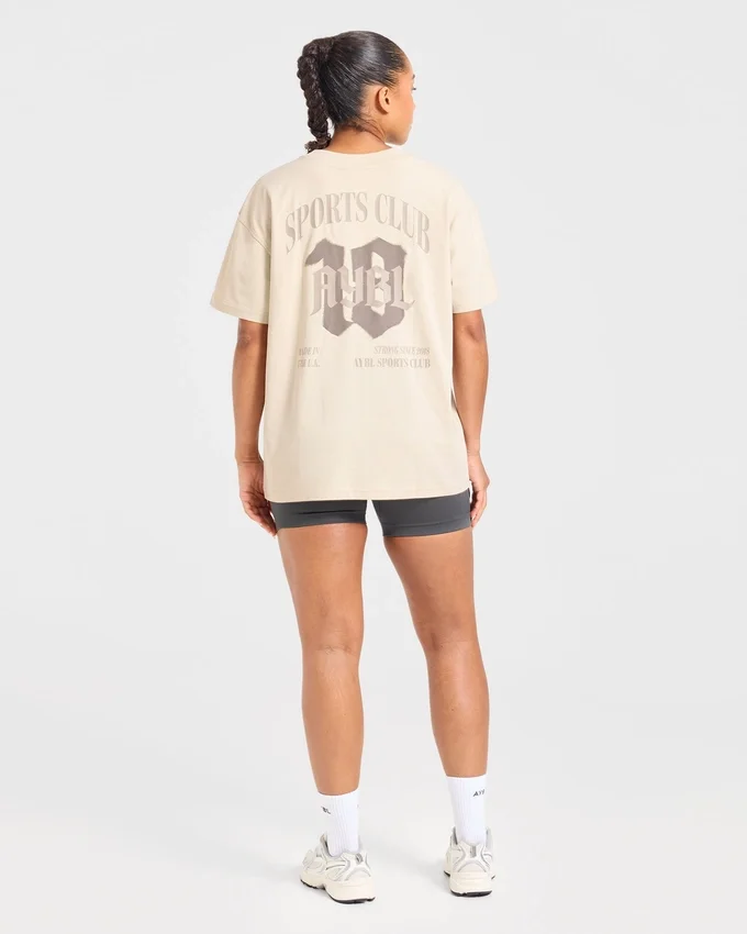 T-shirt oversize « Sports Club Gothic »