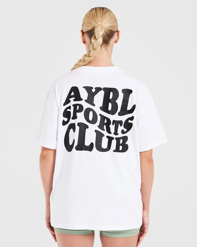 T-shirt oversize Sports Club Wavy