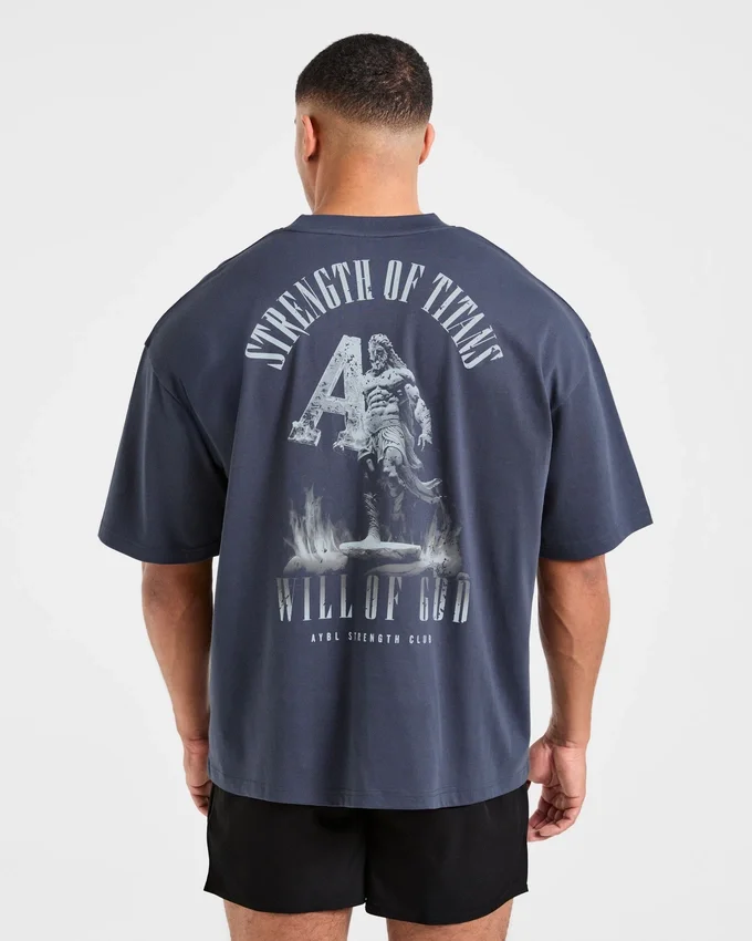 T-shirt oversize « Strength Of Titans »