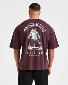 T-shirt oversize « Strength Of Titans »