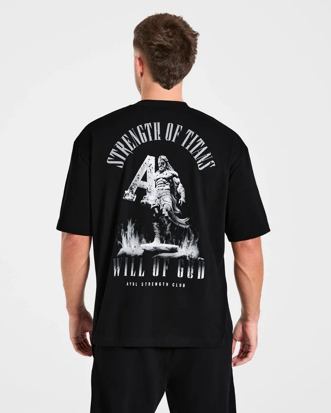 T-shirt oversize « Strength Of Titans »