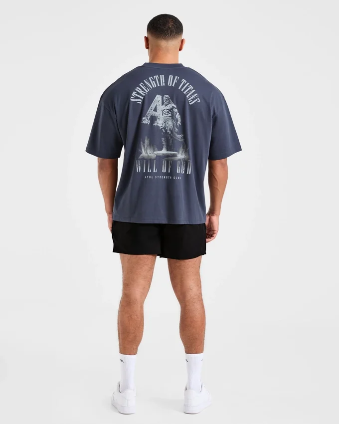 T-shirt oversize « Strength Of Titans »