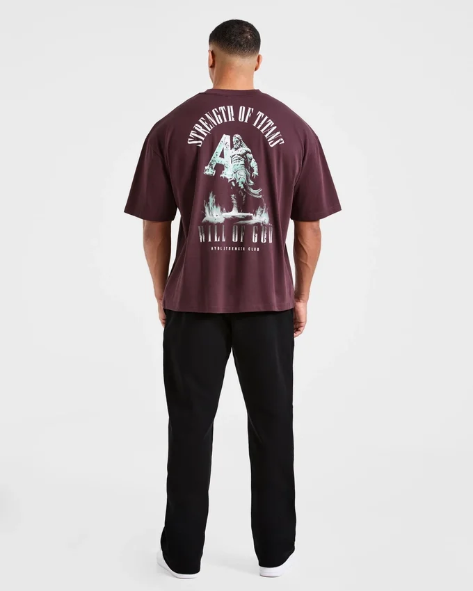 T-shirt oversize « Strength Of Titans »