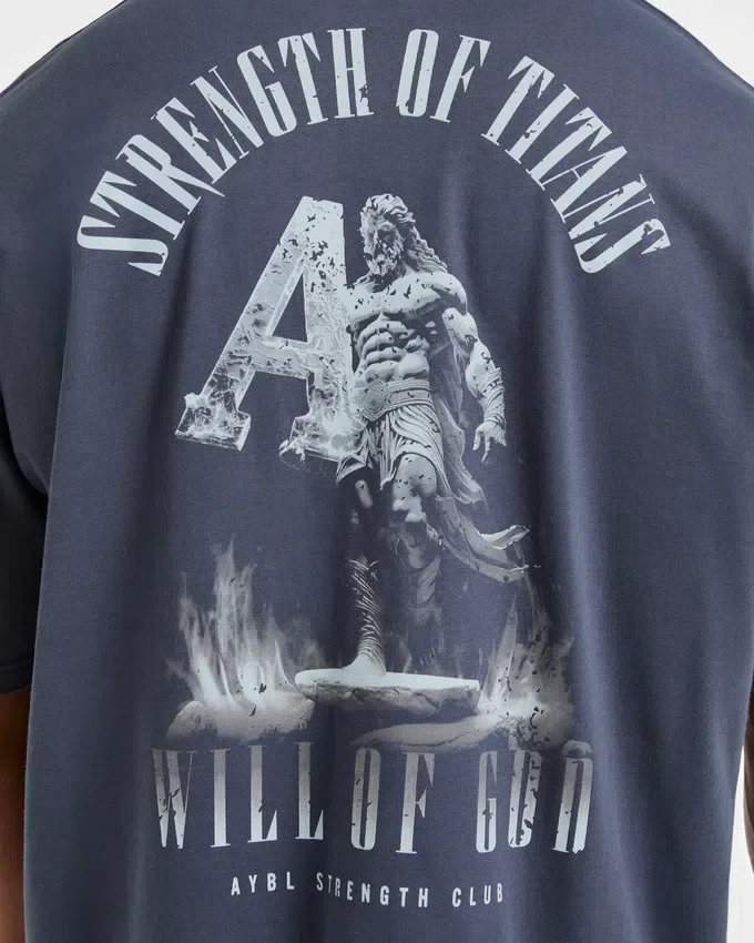 T-shirt oversize « Strength Of Titans »