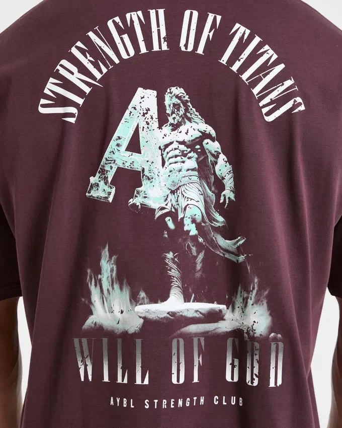 T-shirt oversize « Strength Of Titans »
