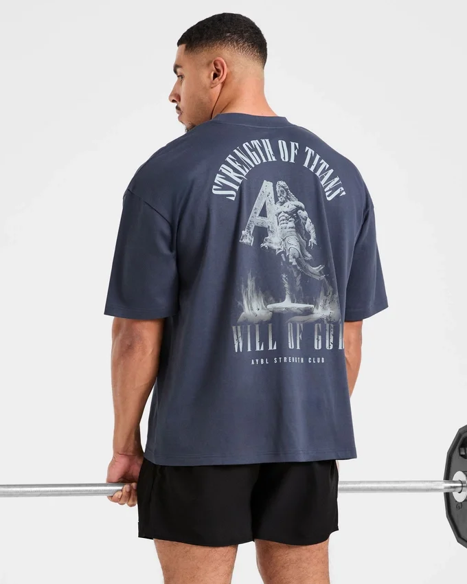 T-shirt oversize « Strength Of Titans »