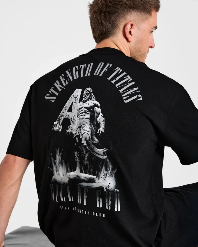 T-shirt oversize « Strength Of Titans »
