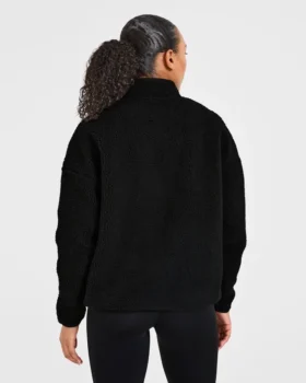 Veste polaire oversize à fermeture éclair
