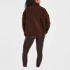 Veste polaire oversize à fermeture éclair
