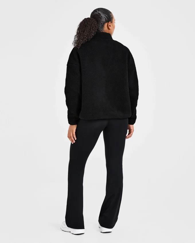 Veste polaire oversize à fermeture éclair