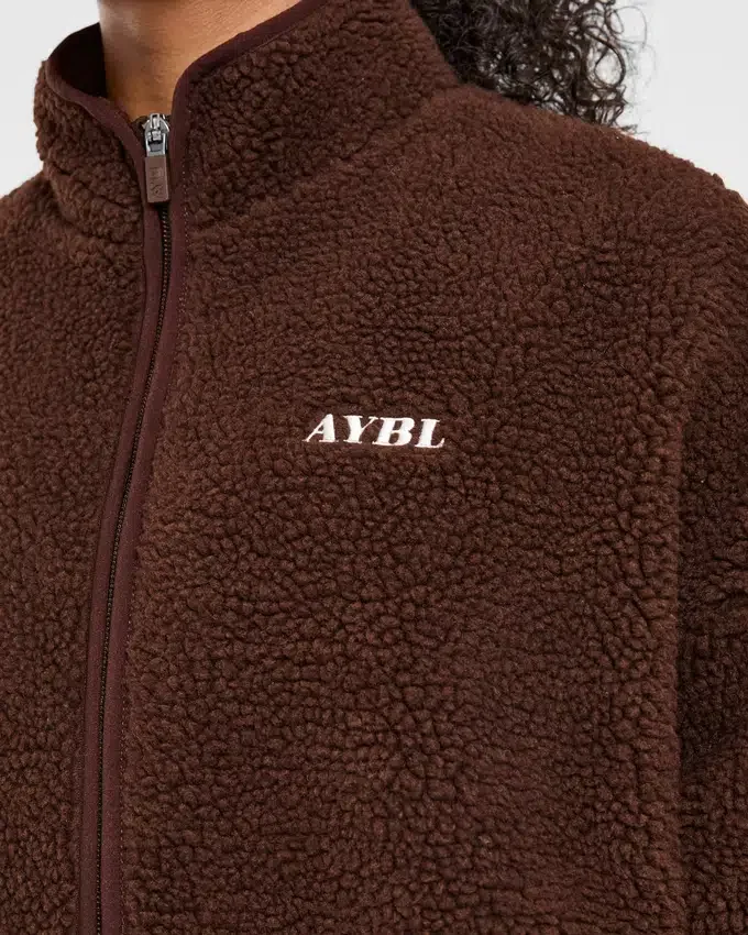 Veste polaire oversize à fermeture éclair