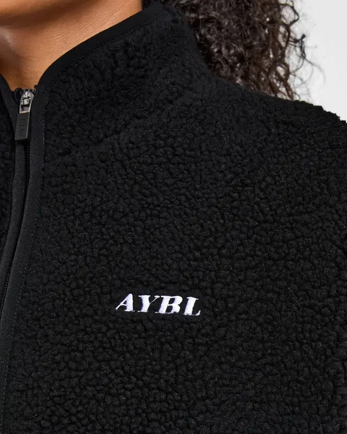 Veste polaire oversize à fermeture éclair
