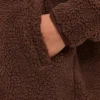 Veste polaire oversize à fermeture éclair
