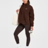 Veste polaire oversize à fermeture éclair