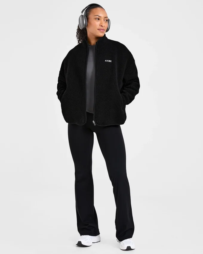 Veste polaire oversize à fermeture éclair
