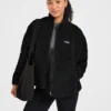 Veste polaire oversize à fermeture éclair