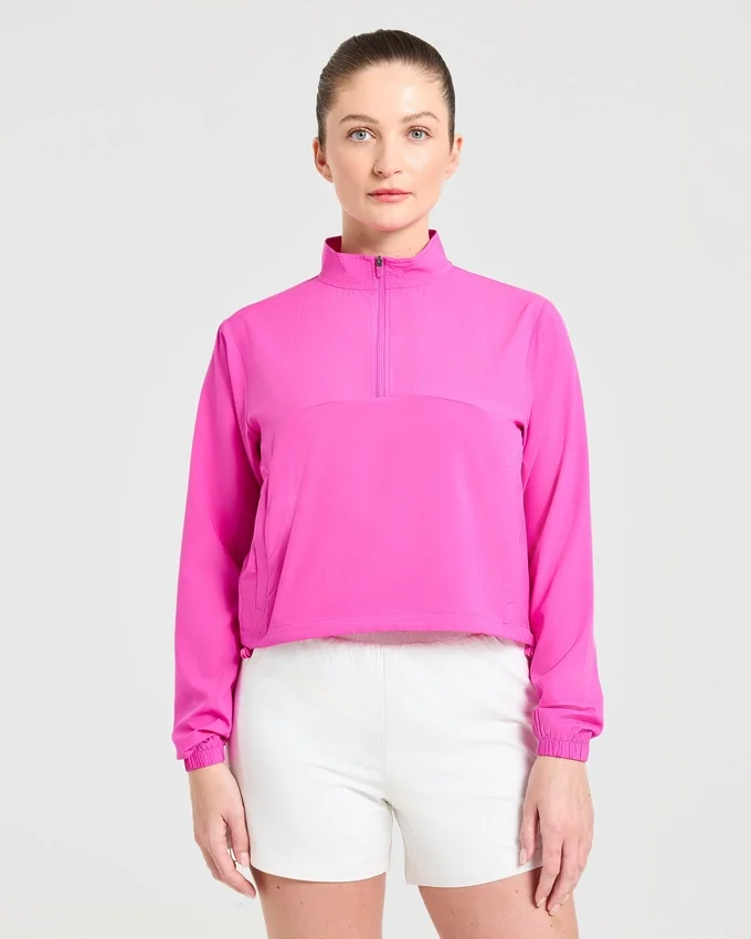 Veste Run à demi-zip