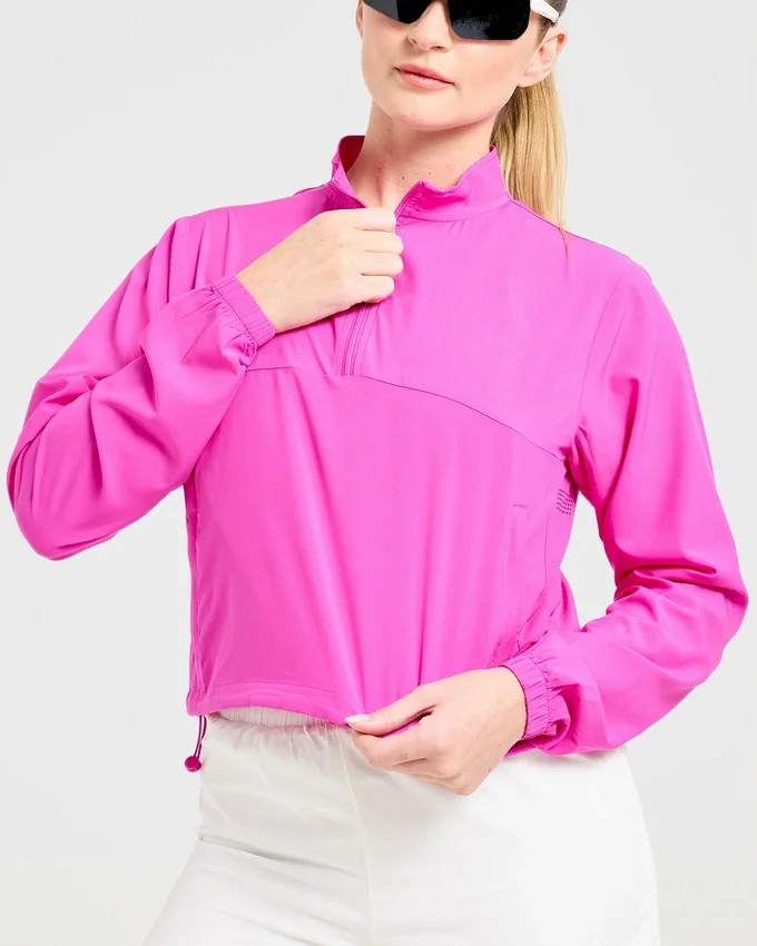 Veste Run à demi-zip