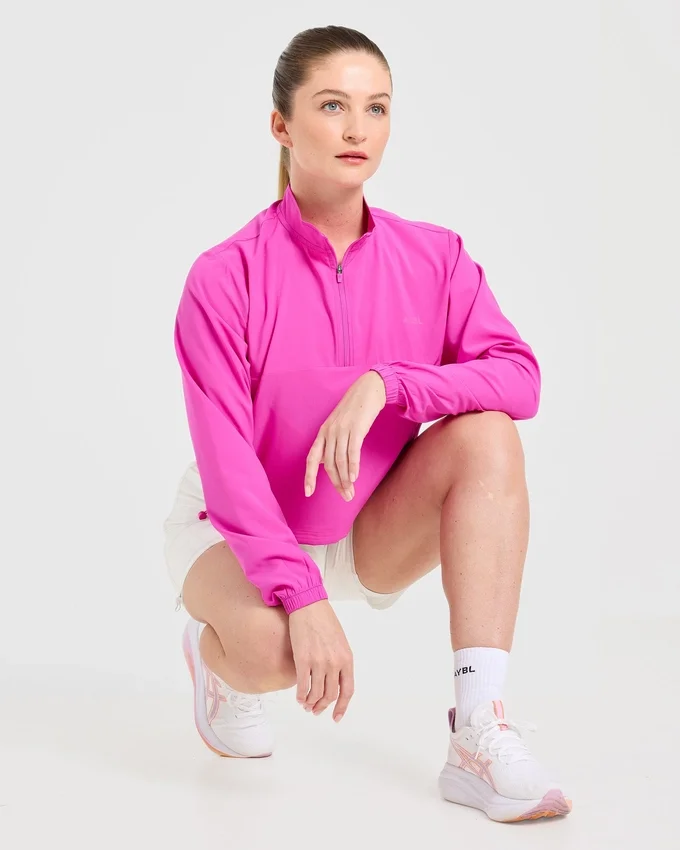 Veste Run à demi-zip