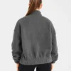 Veste zippée en polaire oversize style « varsity »
