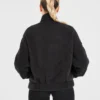 Veste zippée en polaire oversize style « varsity »