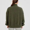 Veste zippée en polaire oversize style « varsity »