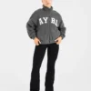 Veste zippée en polaire oversize style « varsity »