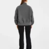 Veste zippée en polaire oversize style « varsity »
