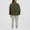 Veste zippée en polaire oversize style « varsity »