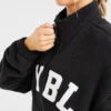 Veste zippée en polaire oversize style « varsity »