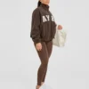 Veste zippée en polaire oversize style « varsity »