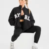 Veste zippée en polaire oversize style « varsity »